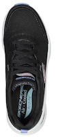 Lookbook Skechers Arch Fit D'lux 防滑耐磨運動休閒鞋 女款 黑色拼接