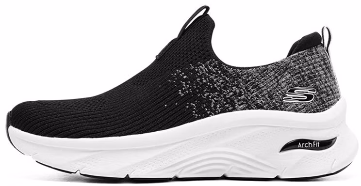 women-skechers-arch-fit-d-lux-black-slip-on-149684-blk