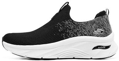 (Women) Skechers Arch Fit D'Lux 'Black Slip-On' 149684-BLK (Women) Skechers Arch Fit D'Lux 'Black Slip-On' 149684-BLK