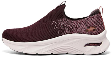 (Women) Skechers Arch Fit D'Lux 'Burgundy Slip-On' 149684-BURG (Women) Skechers Arch Fit D'Lux 'Burgundy Slip-On' 149684-BURG