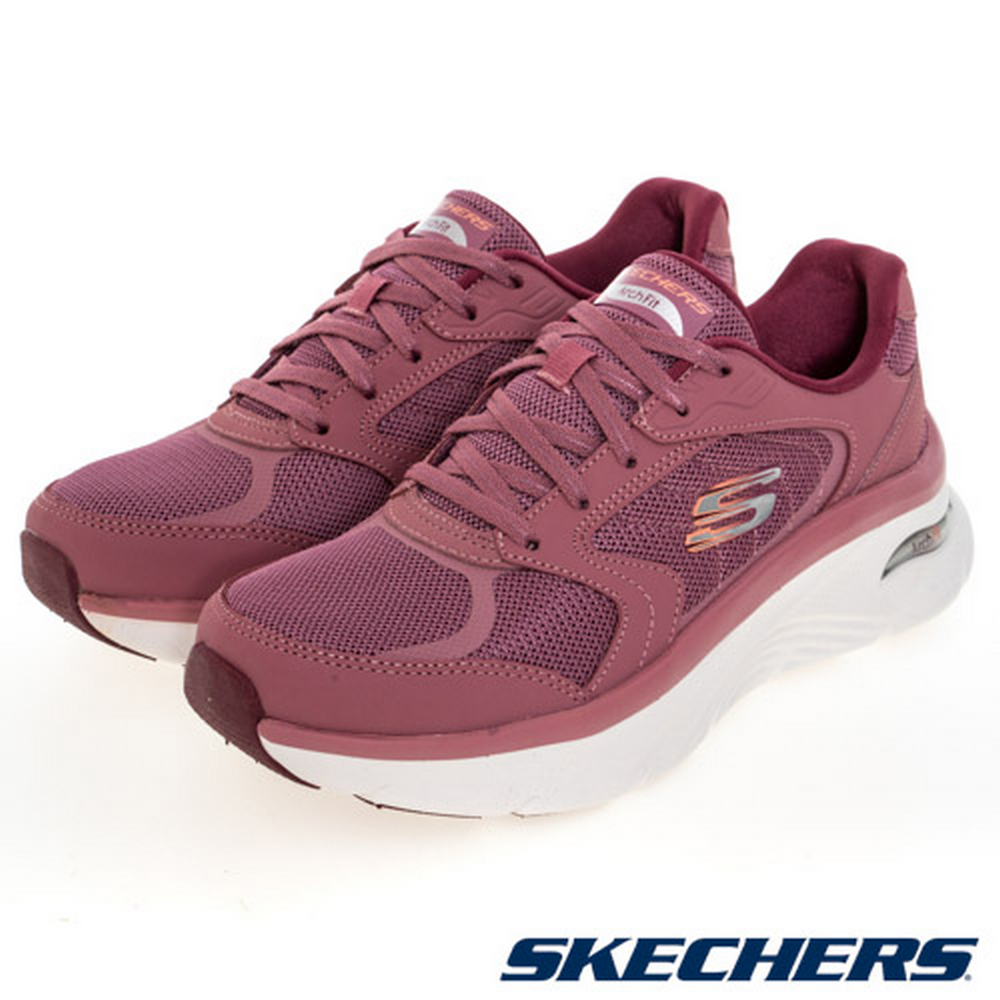 (Women) SKECHERS Arch Fit Dlux Casual Shoes Pink Red 149686MVE