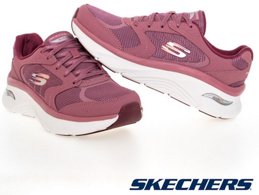 (W) スケッチャーズ アーチフィット デラックス カジュアルシューズ ピンク レッド 149686MVE Lookbook (W) スケッチャーズ アーチフィット デラックス カジュアルシューズ ピンク レッド 149686MVE