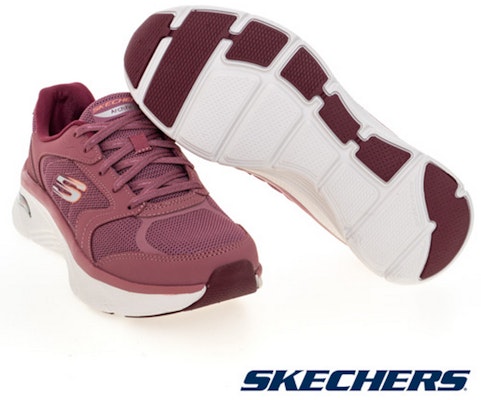 (W) スケッチャーズ アーチフィット デラックス カジュアルシューズ ピンク レッド 149686MVE Shop (W) スケッチャーズ アーチフィット デラックス カジュアルシューズ ピンク レッド 149686MVE