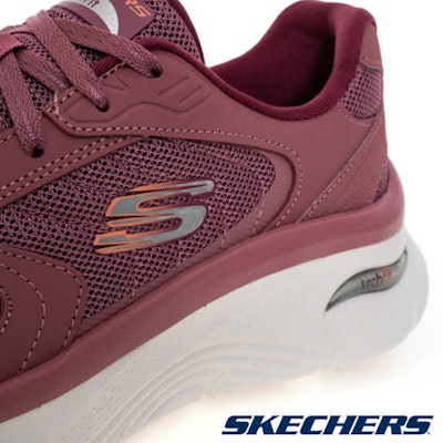 (W) スケッチャーズ アーチフィット デラックス カジュアルシューズ ピンク レッド 149686MVE Details for (W) スケッチャーズ アーチフィット デラックス カジュアルシューズ ピンク レッド 149686MVE