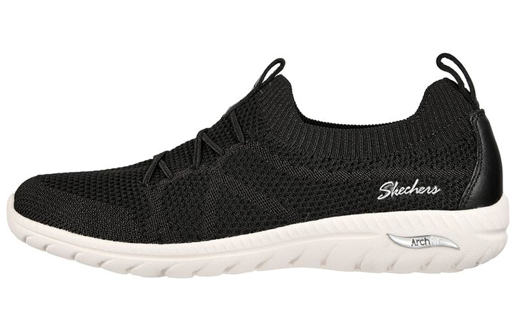 (Women) Skechers Arch Fit Flex 'Black White' 100285-BKW