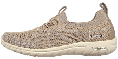 (Women) Skechers Arch Fit Flex 'Grey Brown' 100285-TPE (Women) Skechers Arch Fit Flex 'Grey Brown' 100285-TPE