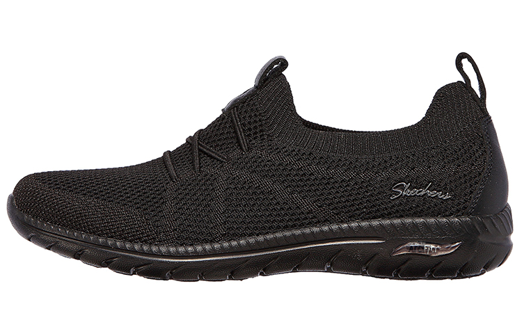 (Women) Skechers Arch Fit Flex 'Simplified Casual Low-Top Slip-On Black' 100285-BBK