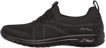 (Women) Skechers Arch Fit Flex 'Simplified Casual Low-Top Slip-On Black' 100285-BBK (Women) Skechers Arch Fit Flex 'Simplified Casual Low-Top Slip-On Black' 100285-BBK