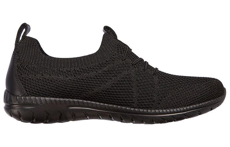 Order (Women) Skechers Arch Fit Flex 'Simplified Casual Low-Top Slip-On Black' 100285-BBK