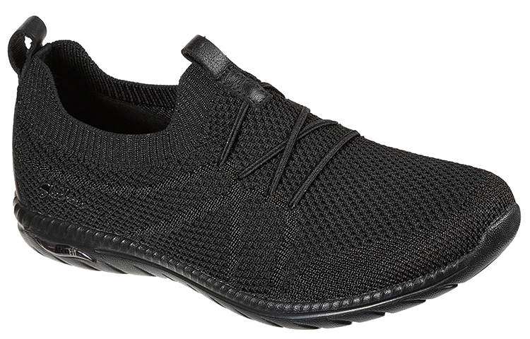 Lookbook (Women) Skechers Arch Fit Flex 'Simplified Casual Low-Top Slip-On Black' 100285-BBK