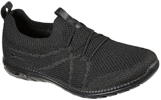 Lookbook (Women) Skechers Arch Fit Flex 'Simplified Casual Low-Top Slip-On Black' 100285-BBK