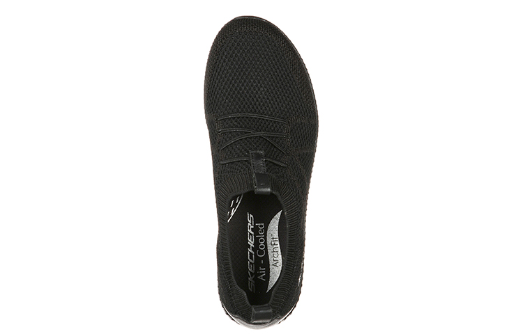 Shop (Women) Skechers Arch Fit Flex 'Simplified Casual Low-Top Slip-On Black' 100285-BBK