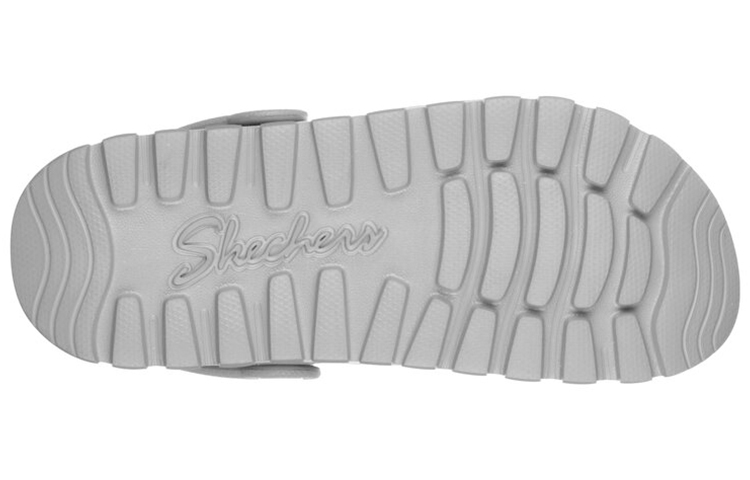 Shop (W) Skechers Arch Fit Footsteps-Pure Joy 'Sandal Kasual Fesyen Kelabu' 111371-CHAR
