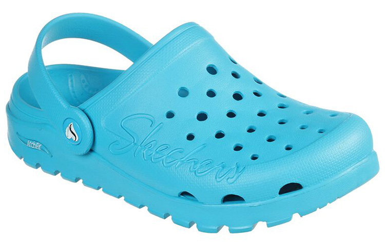 Lookbook (W) Skechers Arch Fit Footsteps - Pure Joy 'Sandal Kasual Fesyen Biru' 111371-BLU