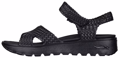 (Women) Skechers Arch Fit Footsteps 'Black Casual Sandal' 111379-BBK (Women) Skechers Arch Fit Footsteps 'Black Casual Sandal' 111379-BBK