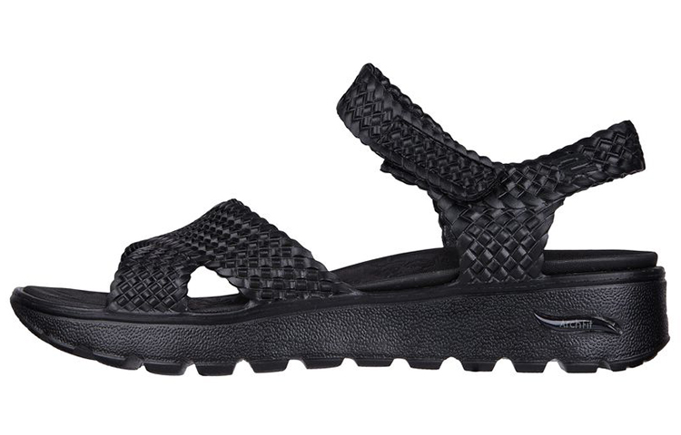 (Women) Skechers Arch Fit Footsteps 'Black Casual Sandal' 111379-BBK
