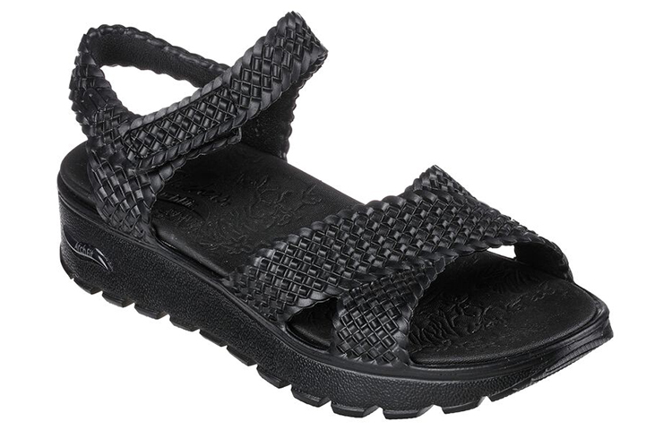 Lookbook Skechers Arch Fit Footsteps 時尚休閒涼鞋 女款 黑