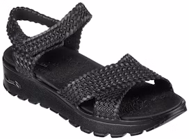 Lookbook (W) 스케쳐스 아치핏 풋스텝 블랙 샌들 (Skechers Arch Fit Footsteps Black Sandal) 111379-BBK