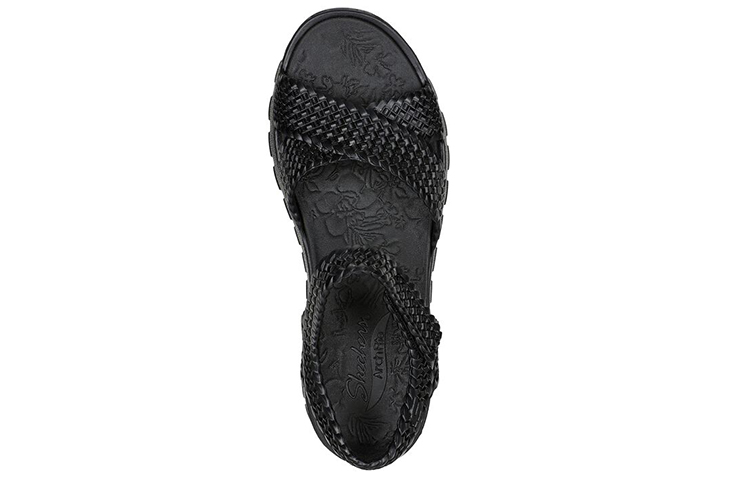 Shop Skechers Arch Fit Footsteps 時尚休閒涼鞋 女款 黑