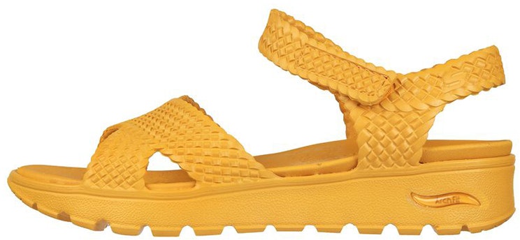 women-skechers-arch-fit-footsteps-casual-yellow-sandal-111379-yel