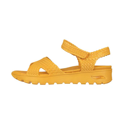 (W) Skechers Arch Fit Footsteps 'Casual Yellow Sandal'