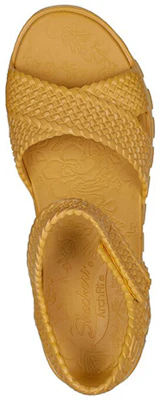 Skechers Arch Fit Footsteps 時尚休閒涼鞋 女款 黃 Shop Skechers Arch Fit Footsteps 時尚休閒涼鞋 女款 黃
