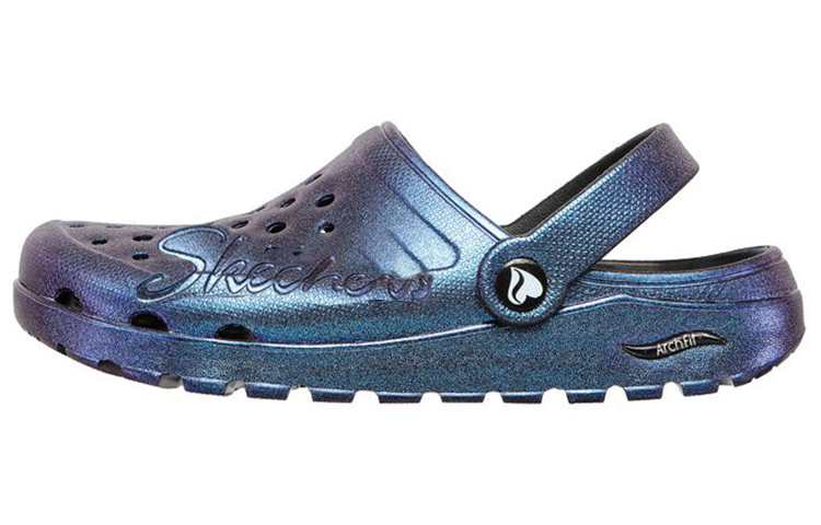 (Women) Skechers Arch Fit Footsteps 'Pixie Dust - Black Purple' 111372-BKMT