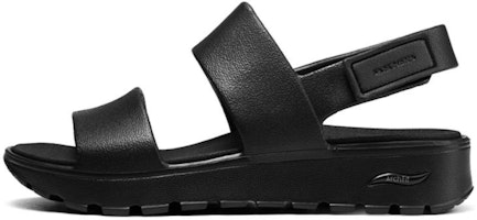 (Women) Skechers Arch Fit Footsteps Foamies 'Black' 111380-BBK (Women) Skechers Arch Fit Footsteps Foamies 'Black' 111380-BBK