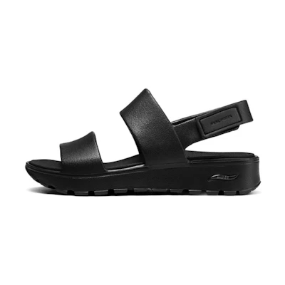 (W) Skechers Arch Fit Footsteps Foamies 'Black'