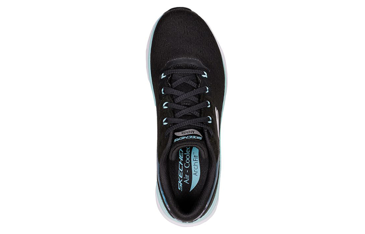 Shop (W) Skechers Arch Fit Glide-Step ''Nero Blu'' 149874-BKAQ