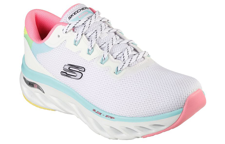 Lookbook (W) Skechers Arch Fit Glide-Step ''Highlighter Weiß Bunt'' 149871-WMLT