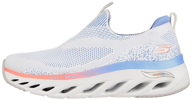 Skechers Arch Fit Glide-step 減震耐磨 懶人運動休閒鞋 女款 白藍 Buy Skechers Arch Fit Glide-step 減震耐磨 懶人運動休閒鞋 女款 白藍