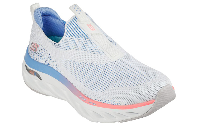 Lookbook Skechers Arch Fit Glide-step 減震耐磨 懶人運動休閒鞋 女款 白藍