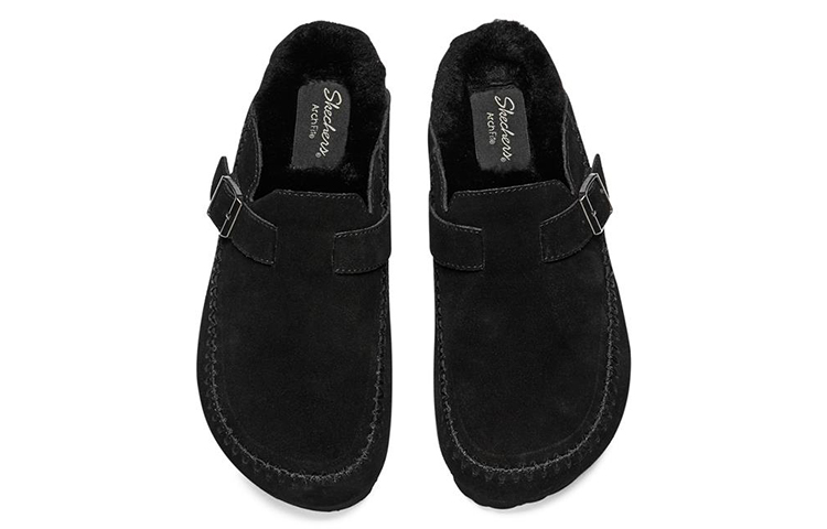 Shop (W) スケッチャーズ アーチフィット グラノーラスリッパ (黒) 167608-BBK