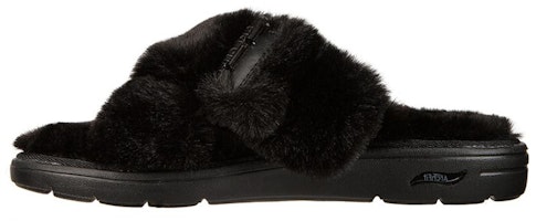 (Women) Skechers Arch Fit Lounge-First Rate Slipper 'Black' 175104-BBK (Women) Skechers Arch Fit Lounge-First Rate Slipper 'Black' 175104-BBK