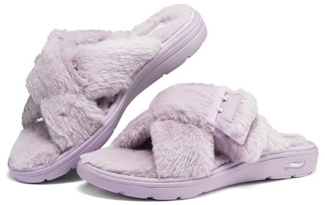 Skechers Arch Fit Lounge 拖鞋 女款 薰衣草色 Lookbook Skechers Arch Fit Lounge 拖鞋 女款 薰衣草色
