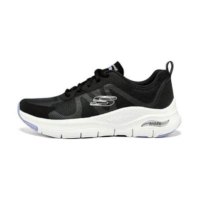 (W) Skechers Arch Fit Low 'Black White'