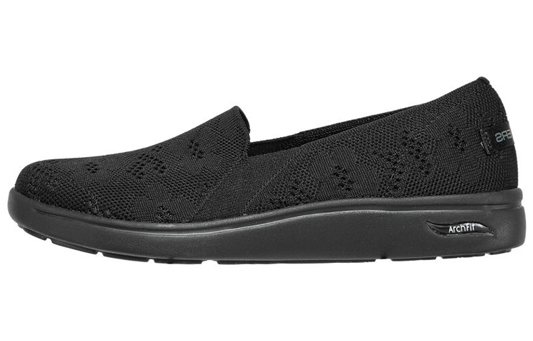 (Women) Skechers Arch Fit Low 'Pure Black' 136568-BBK