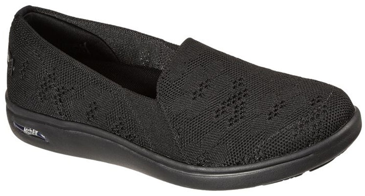 (Women) Skechers Arch Fit Low 'Pure Black' 136568-BBK Lookbook (Women) Skechers Arch Fit Low 'Pure Black' 136568-BBK