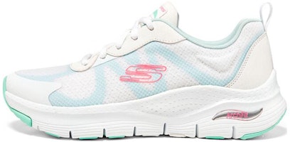 (Women) Skechers Arch Fit 'White Multicolor' 149567-WMLT (Women) Skechers Arch Fit 'White Multicolor' 149567-WMLT