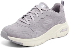 Lookbook Skechers Arch Fit 簡約 低幫 跑步鞋 女款 薰衣草色