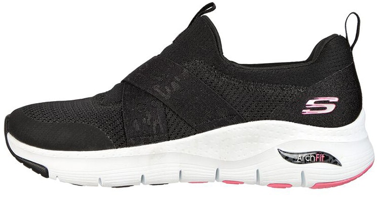 women-skechers-arch-fit-modern-rhythm-comfort-breathable-black-low-top-runner-149717-bkhp