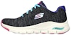 (W) Skechers Arch Fit Pillow Walker 'Hitam Kelabu' 149165-BKMT