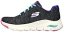 Buy (W) Skechers Arch Fit Pillow Walker 'Hitam Kelabu' 149165-BKMT