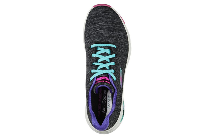 Shop (Women) Skechers Arch Fit Pillow Walker 'Black Grey' 149165-BKMT