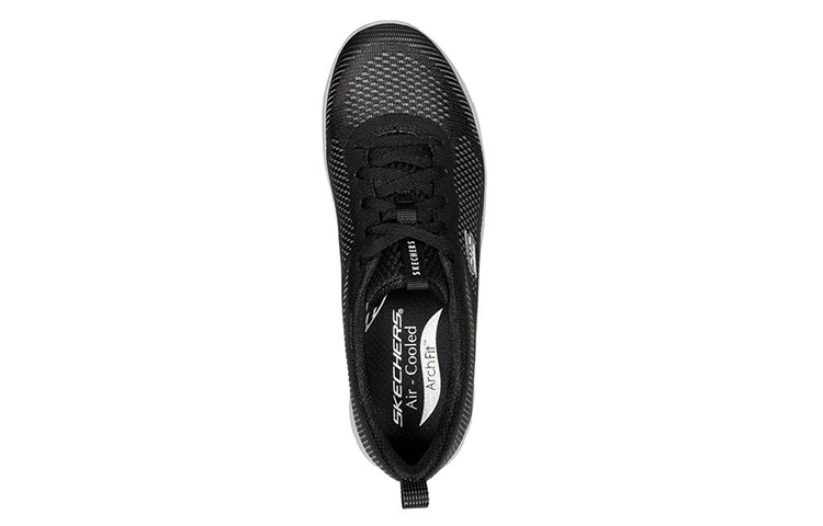 Lookbook (W) Skechers Arch Fit Refine 'Hitam Putih' 104390-BLK