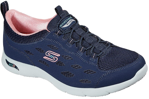 Skechers Arch Fit Refine 休閒 低筒 跑步鞋 女款 藍 Lookbook Skechers Arch Fit Refine 休閒 低筒 跑步鞋 女款 藍