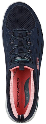 Skechers Arch Fit Refine 休閒 低筒 跑步鞋 女款 藍 Shop Skechers Arch Fit Refine 休閒 低筒 跑步鞋 女款 藍