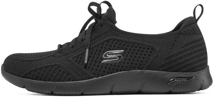 women-skechers-arch-fit-refine-breathable-black-slip-on-104249-bbk