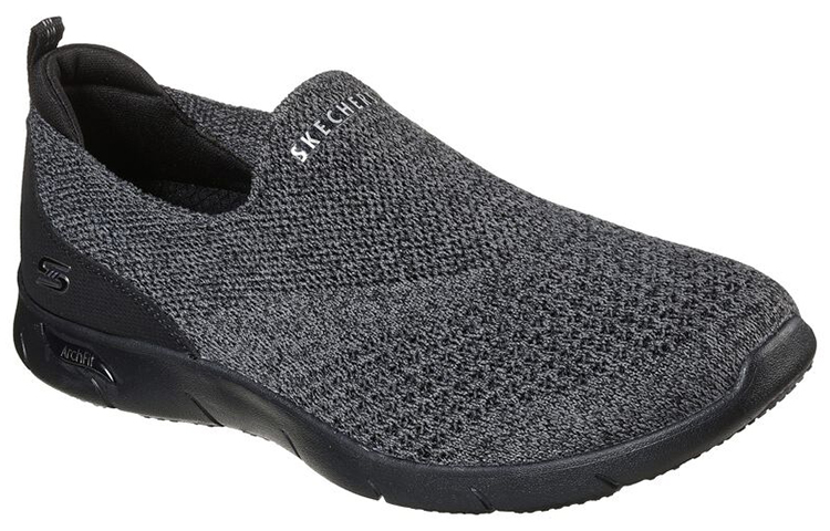 Lookbook (W) Skechers 舒适支撑系列 '灰色' 104164-BKCC